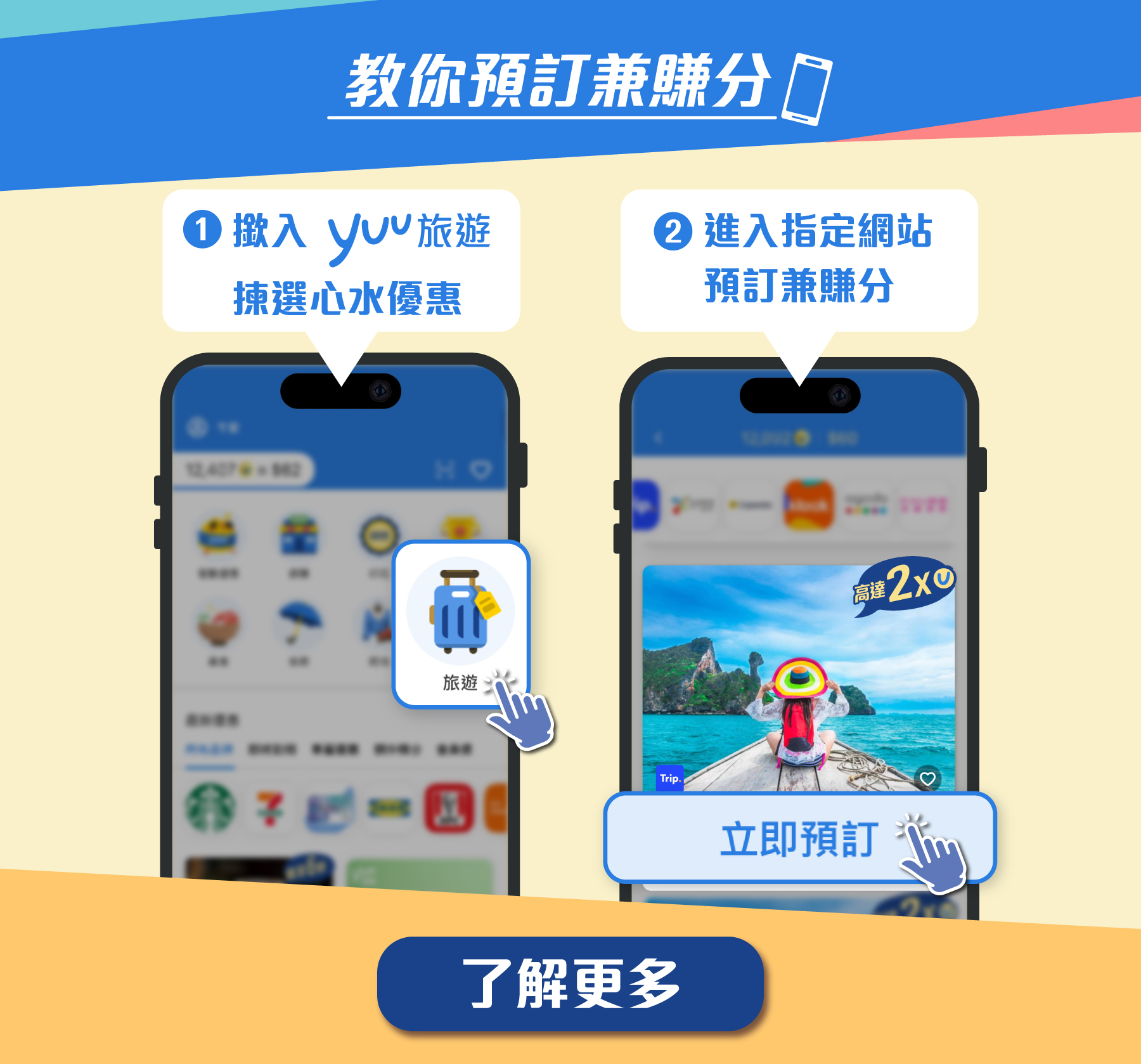 教你預訂兼賺分