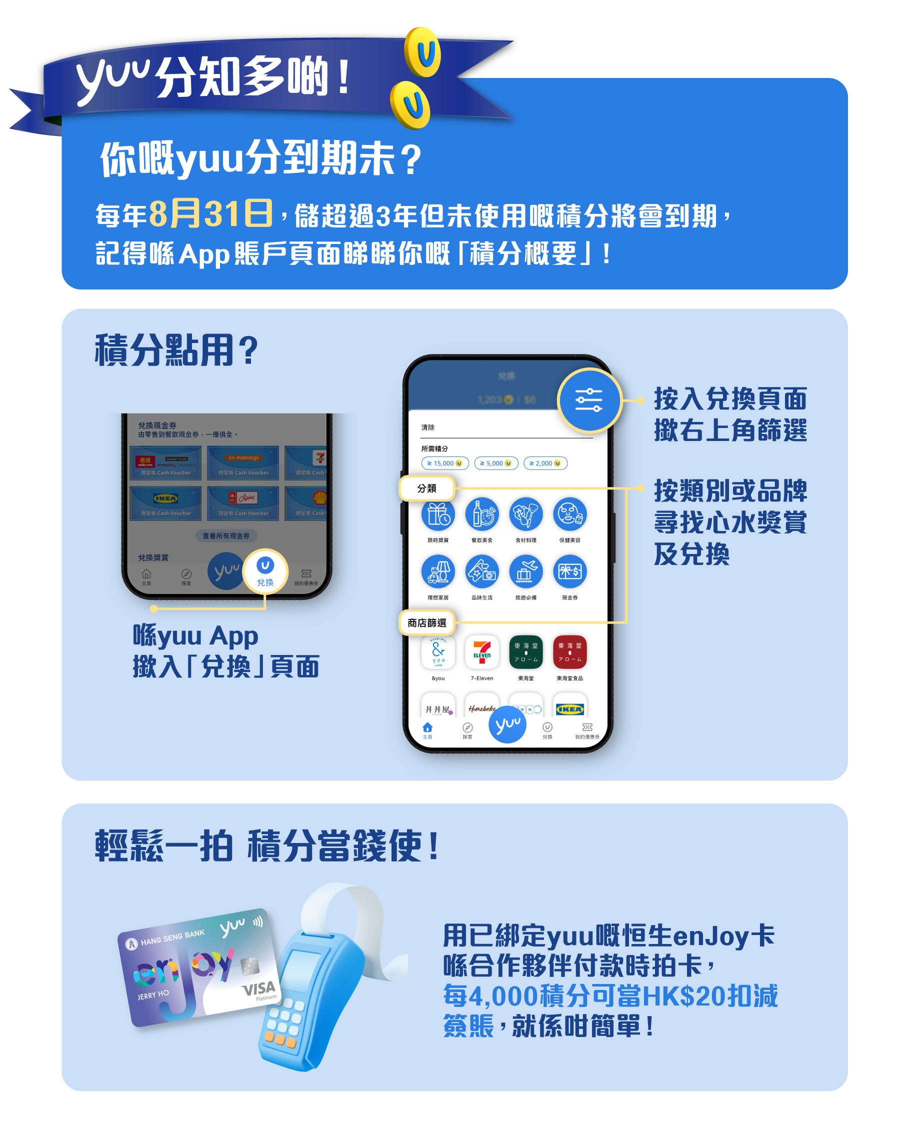 yuu分知多啲！你嘅yuu分到期未？